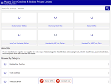 Tablet Screenshot of clutchbrakemagnacore.com